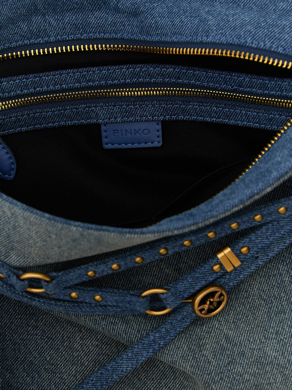 Blue Cotton Shoulder Bag