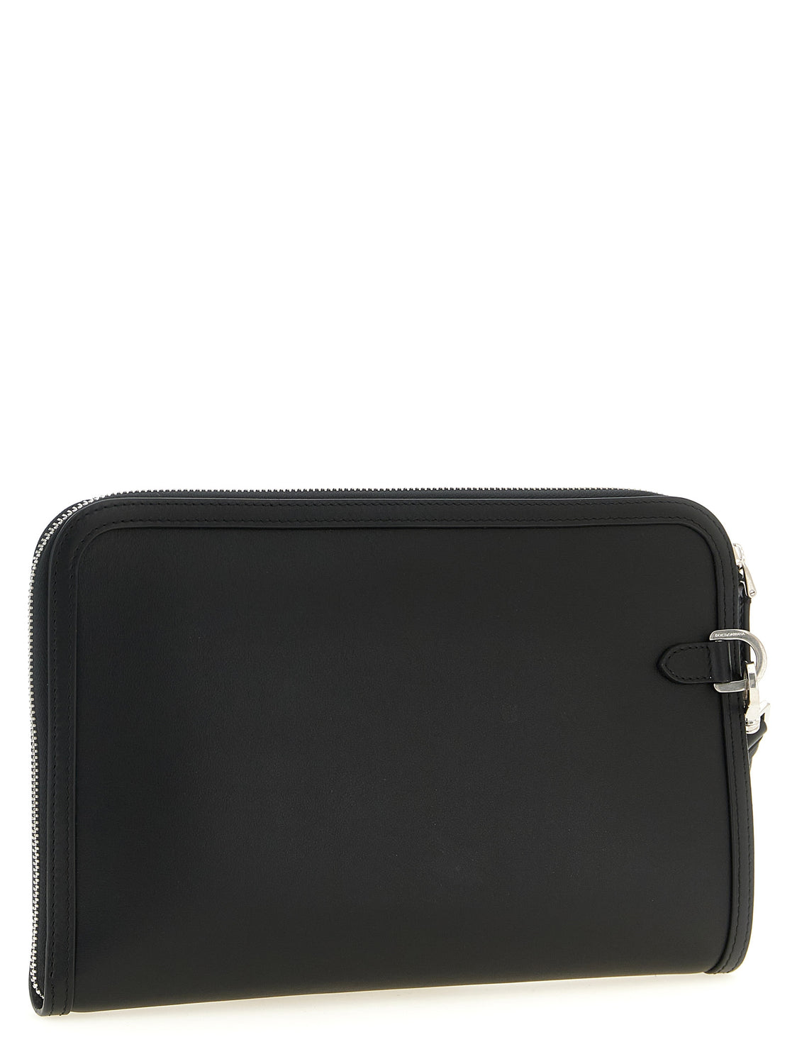 Bicolor Calfskin Clutch Bag