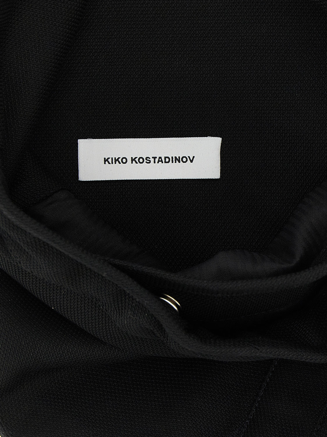 Black Cotton Crossbody Bag