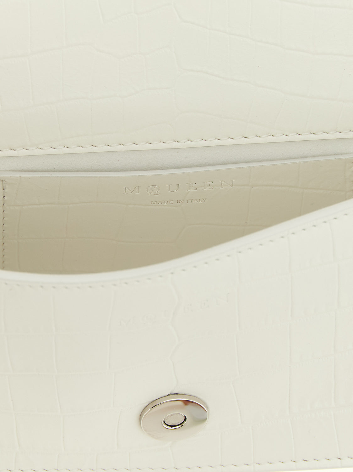 White Calfskin Shoulder Bag