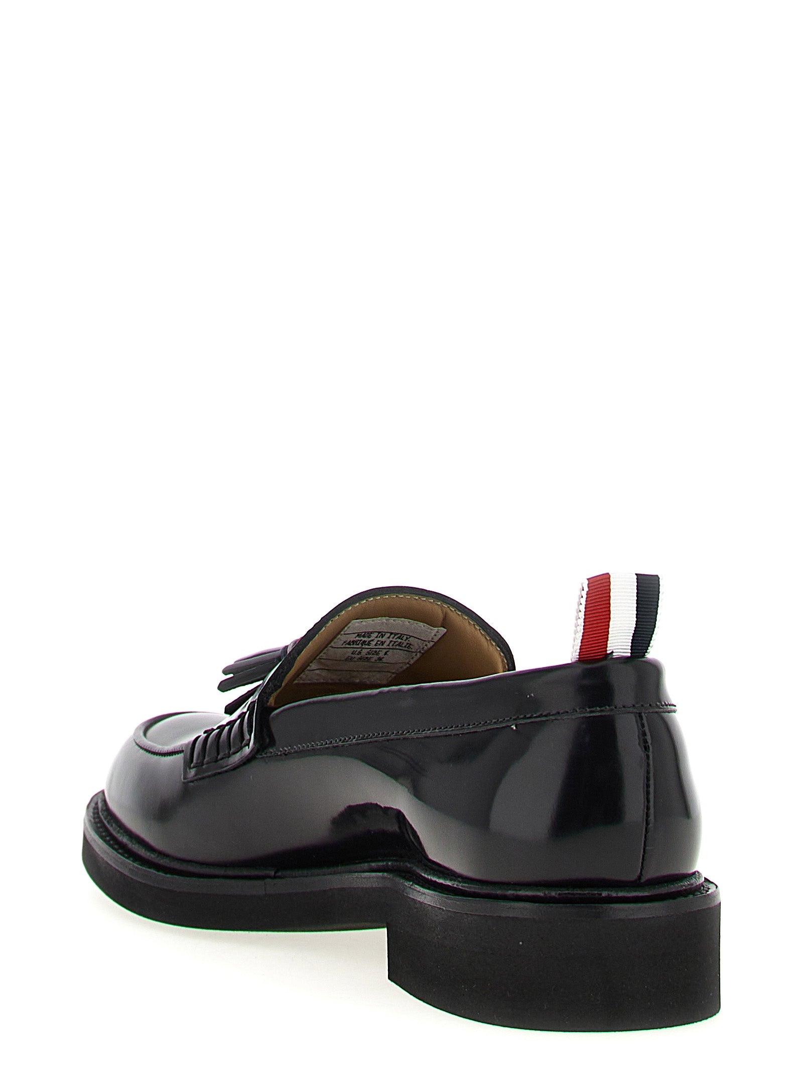 Black Calfskin Slip-On Loafers