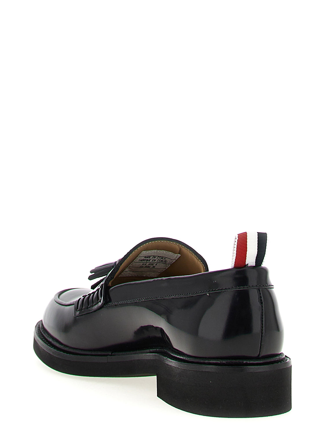 Black Calfskin Slip-On Loafers