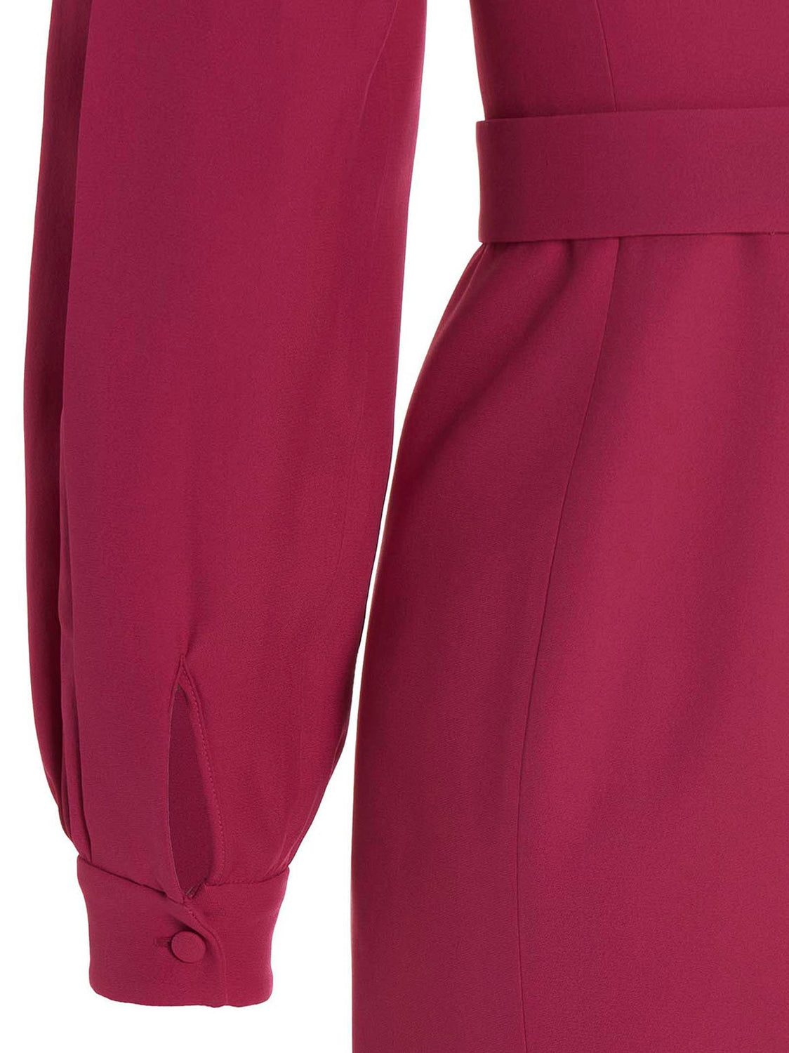 Fuchsia Viscose Short Dress