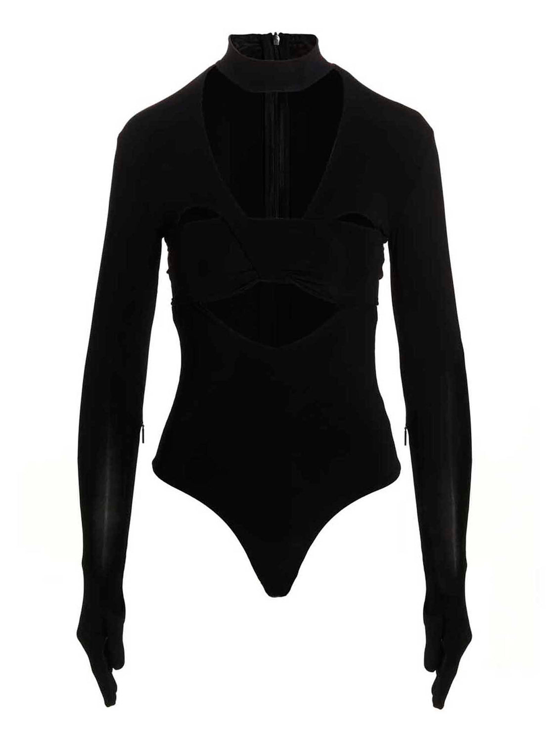 Black Viscose Bodysuit