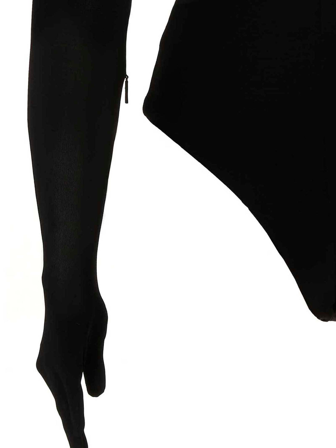 Black Viscose Bodysuit