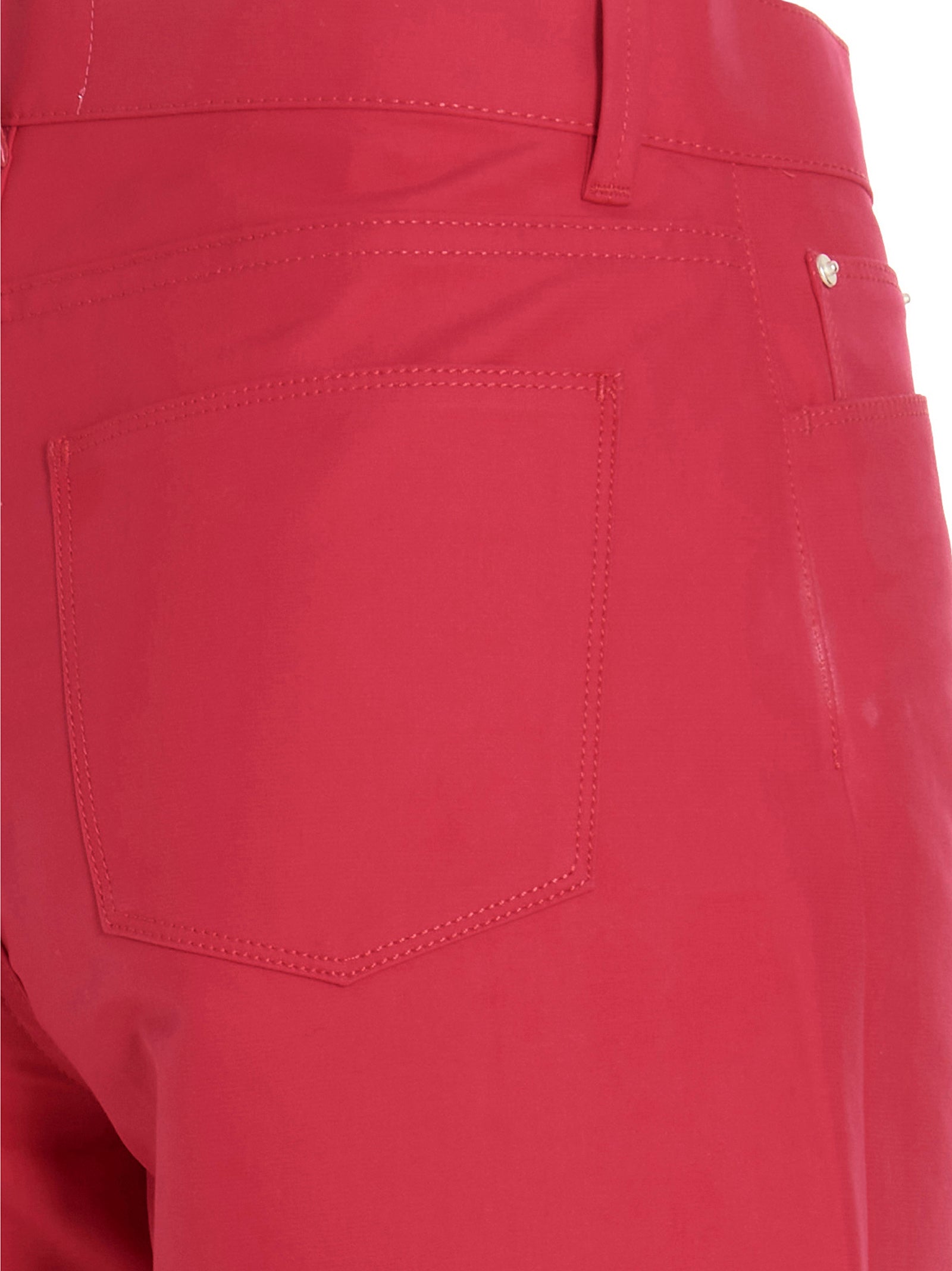 Fuchsia Cotton Casual Pants