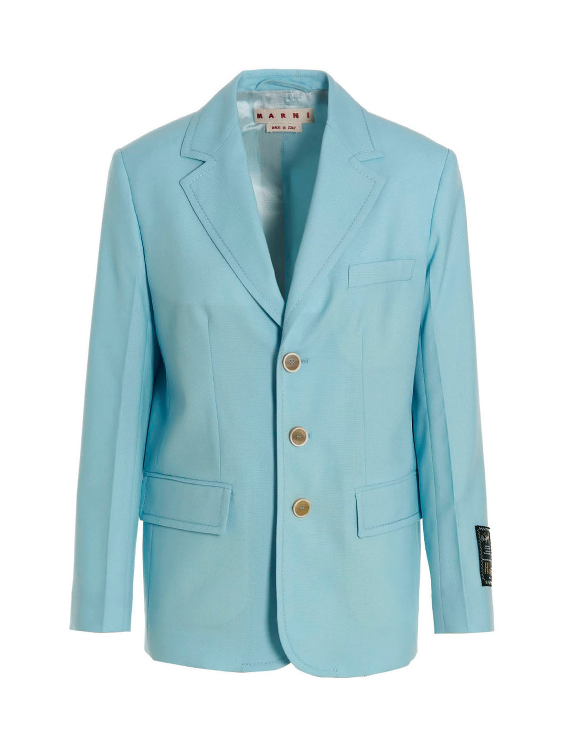 Blue Virgin Wool Blazer