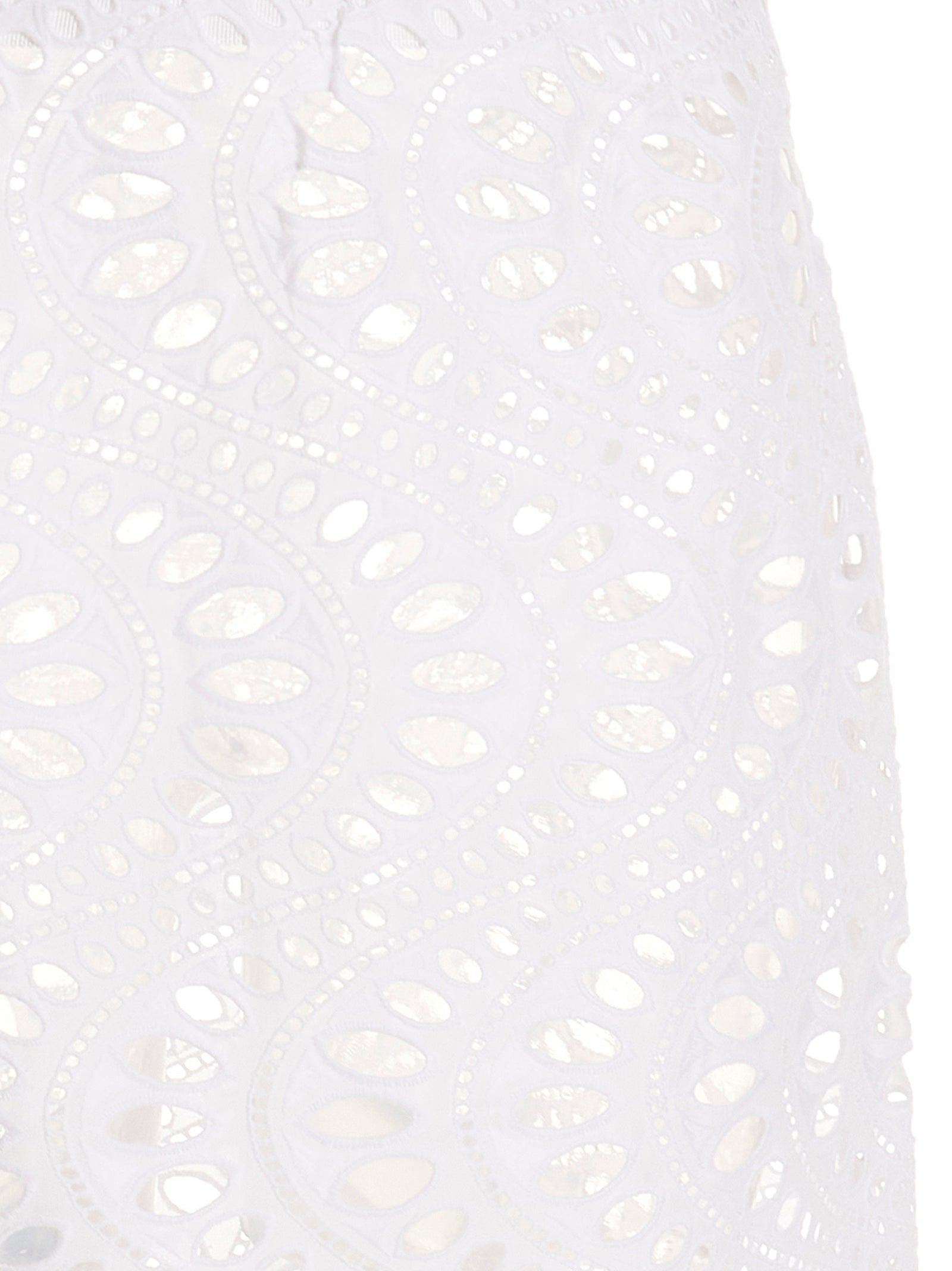 White Cotton Mini Skirt
