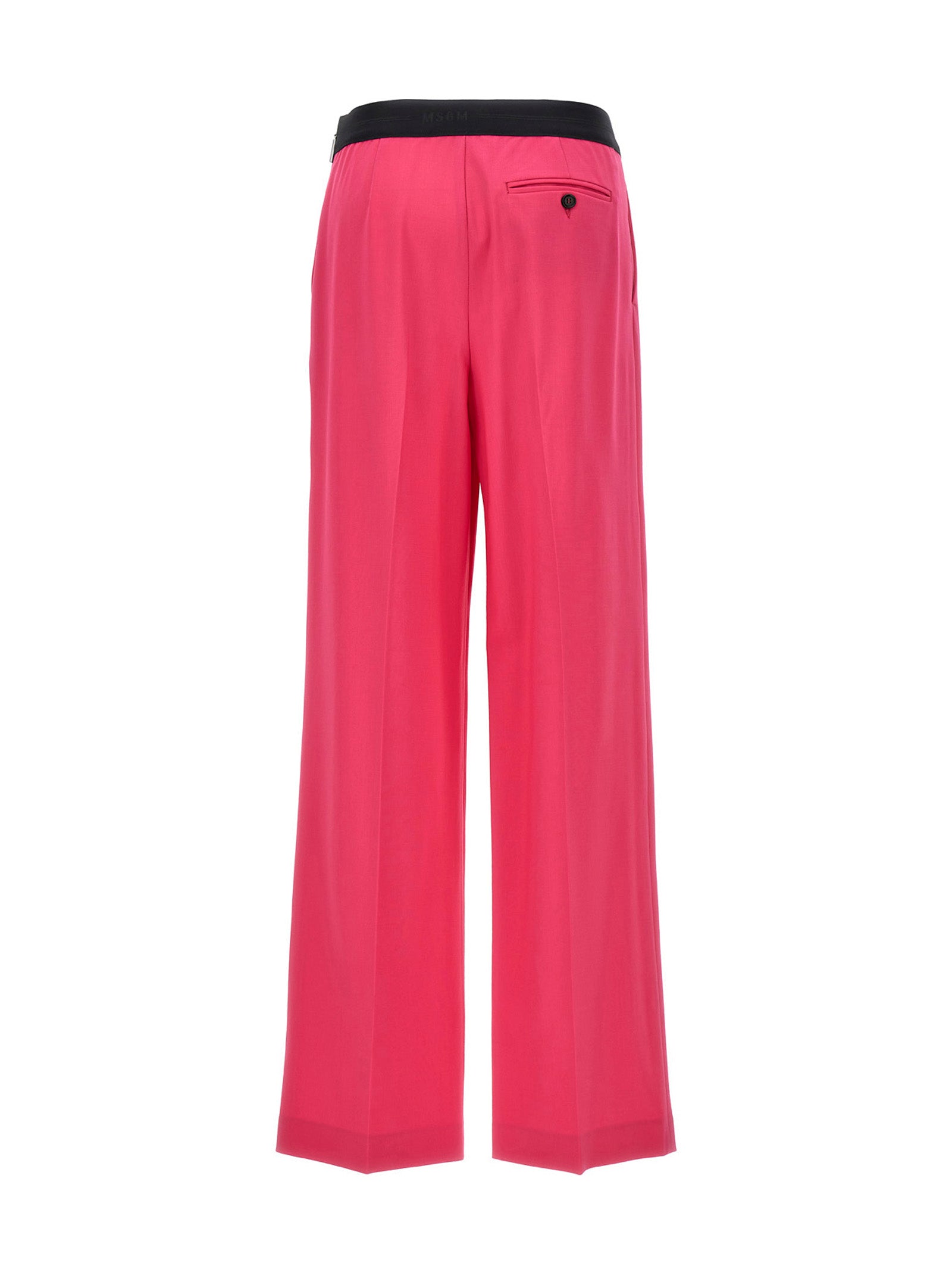 Fuchsia Virgin Wool Pants