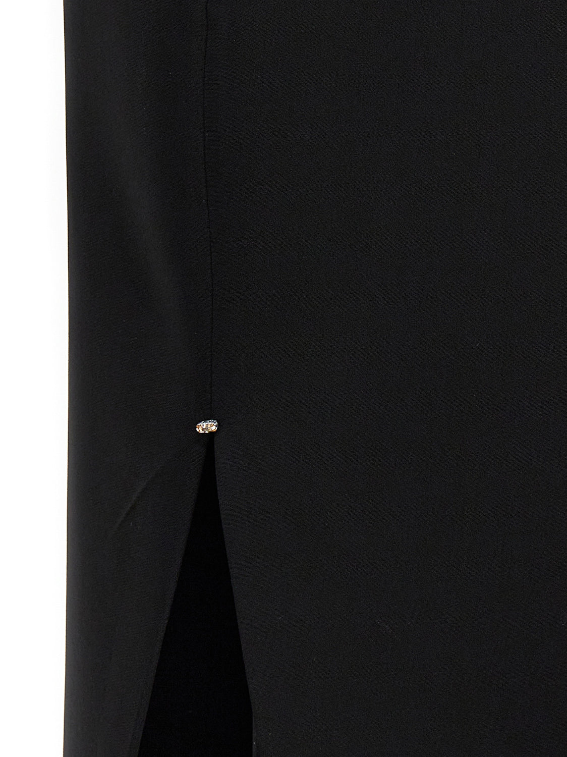 Black Viscose Long Skirt