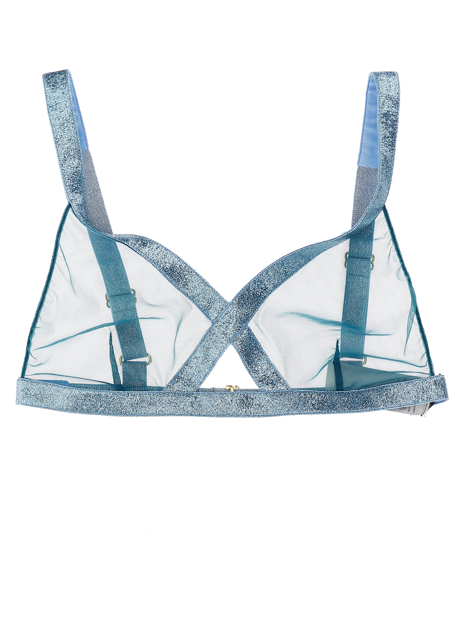 Blue Polyamide Bra