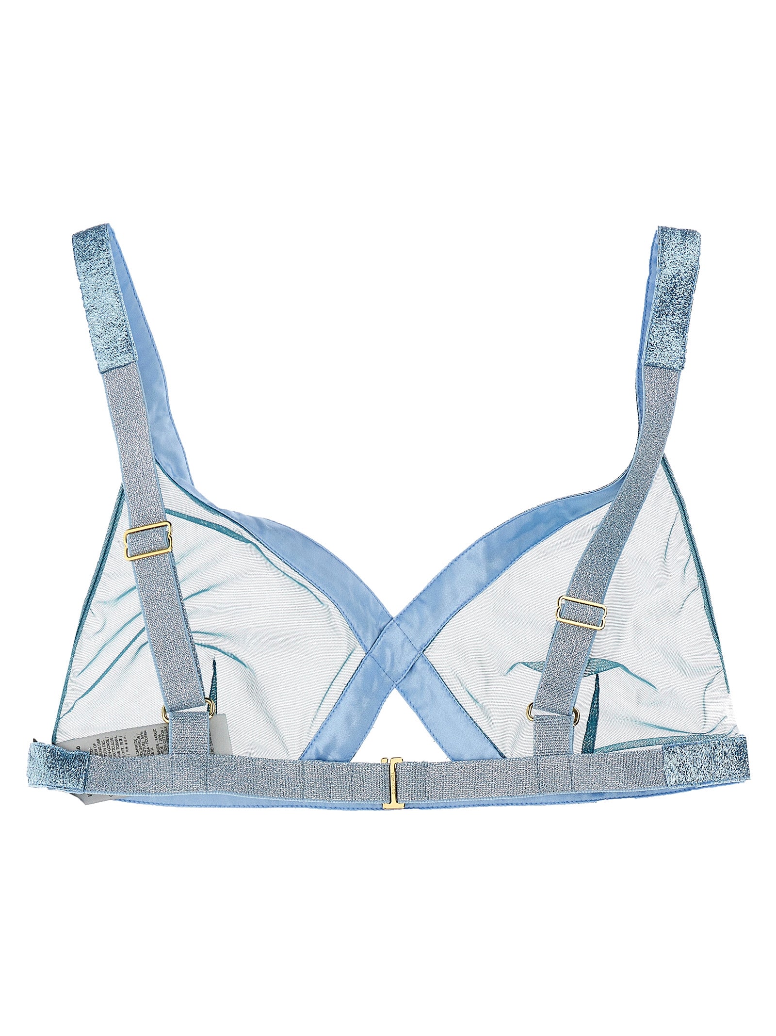 Blue Polyamide Bra