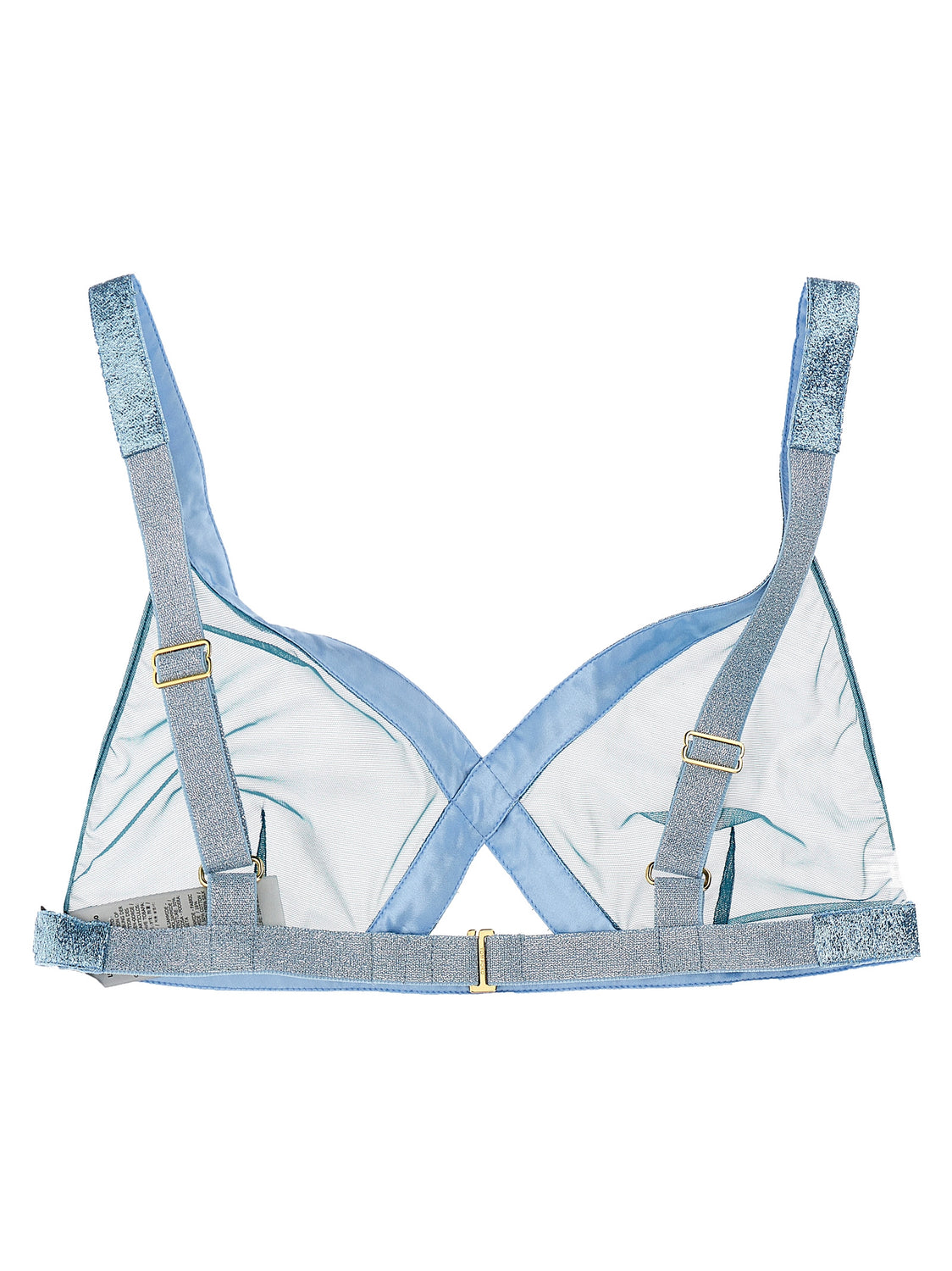 Blue Polyamide Bra