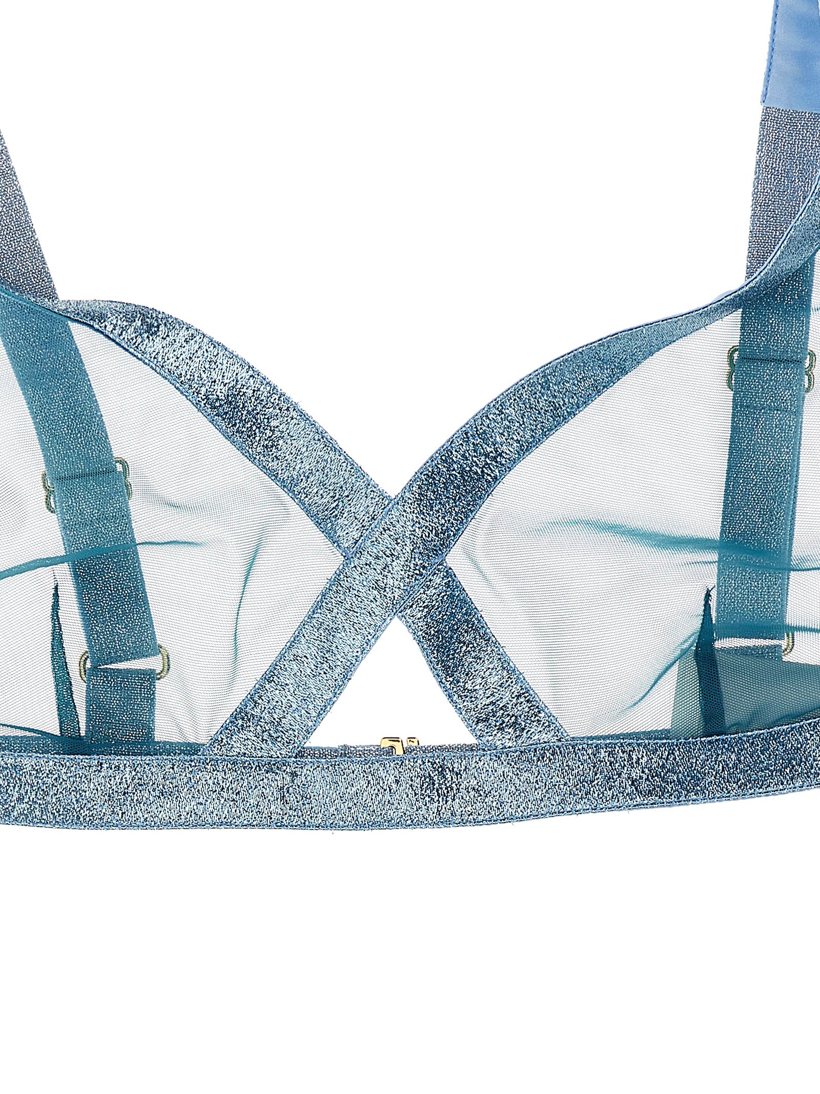 Blue Polyamide Bra