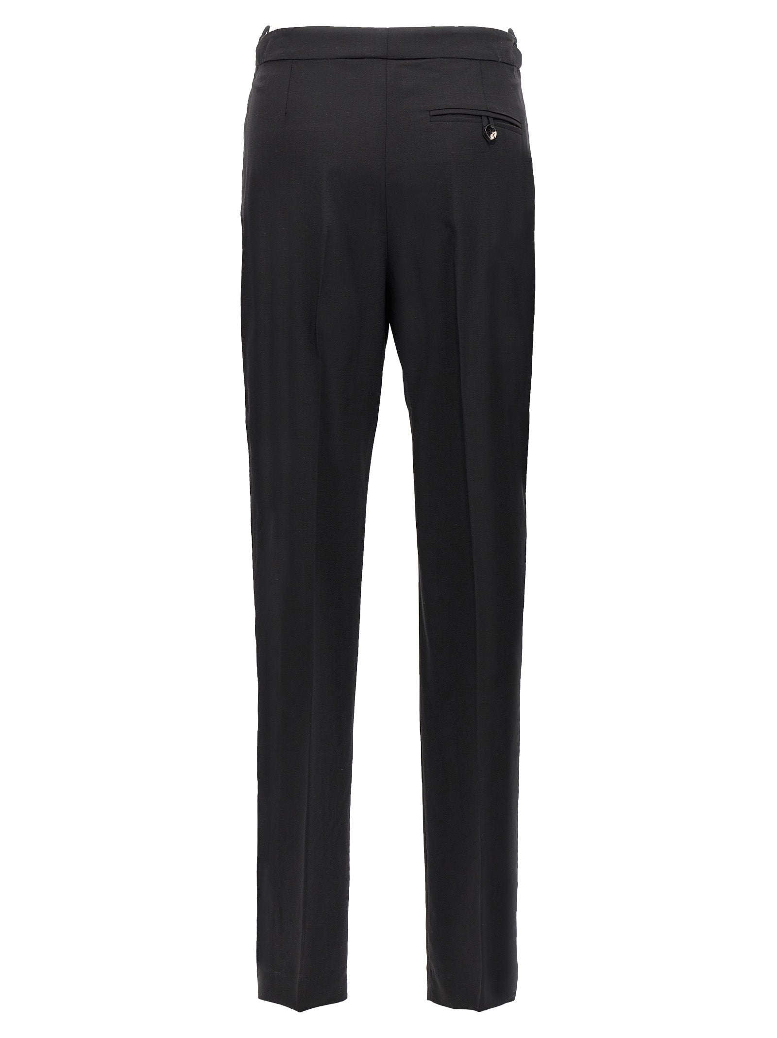 Black Virgin Wool Pants