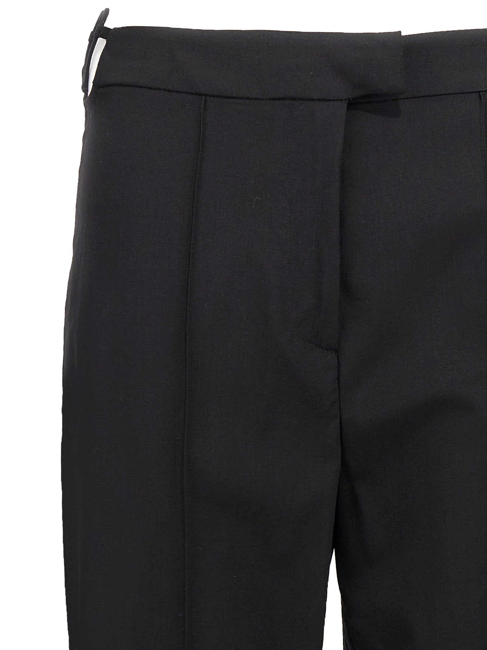 Black Virgin Wool Pants