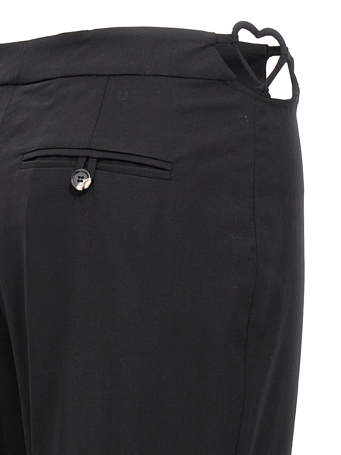 Black Virgin Wool Pants