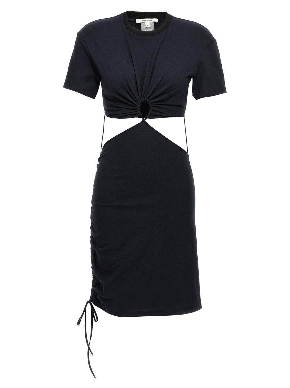 Black Cotton Midi Dress