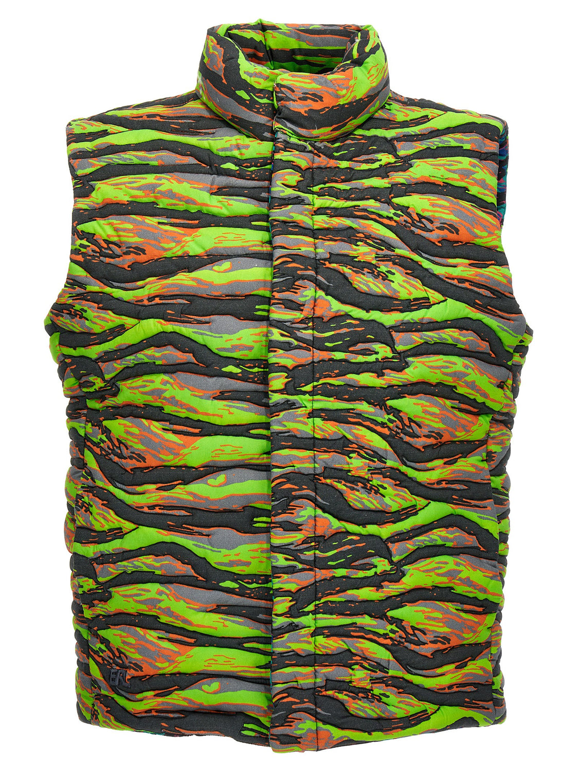 Multicolor Cotton Sleeveless Jacket