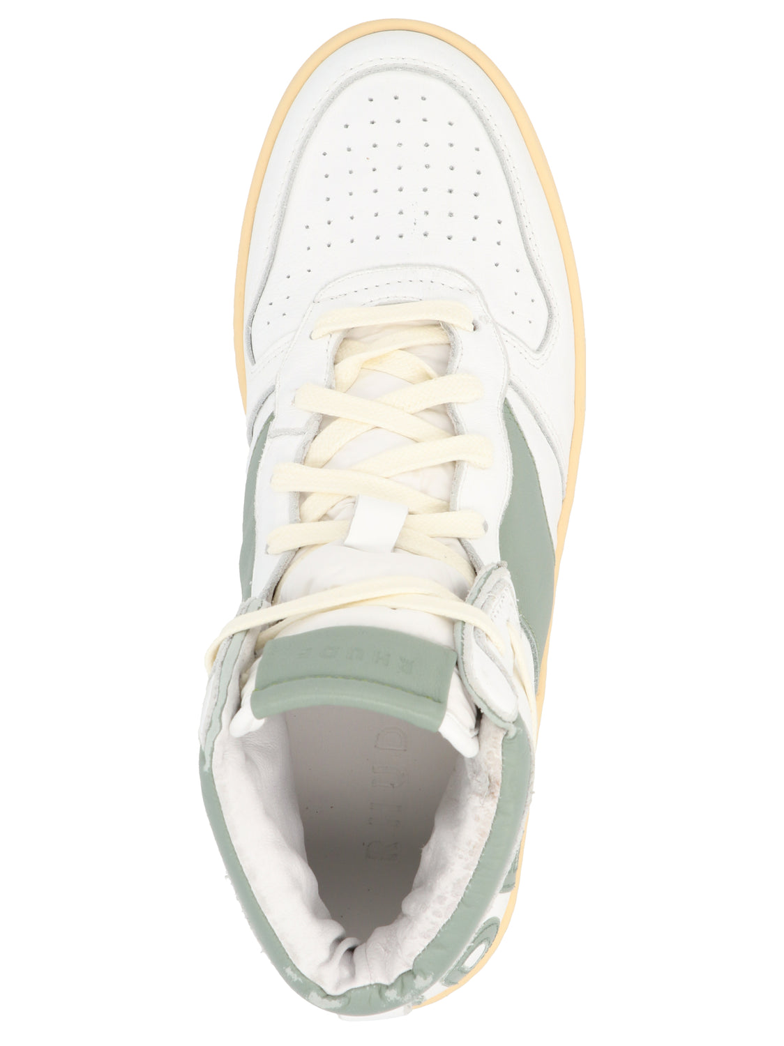 Bicolor Calfskin High Top Sneakers
