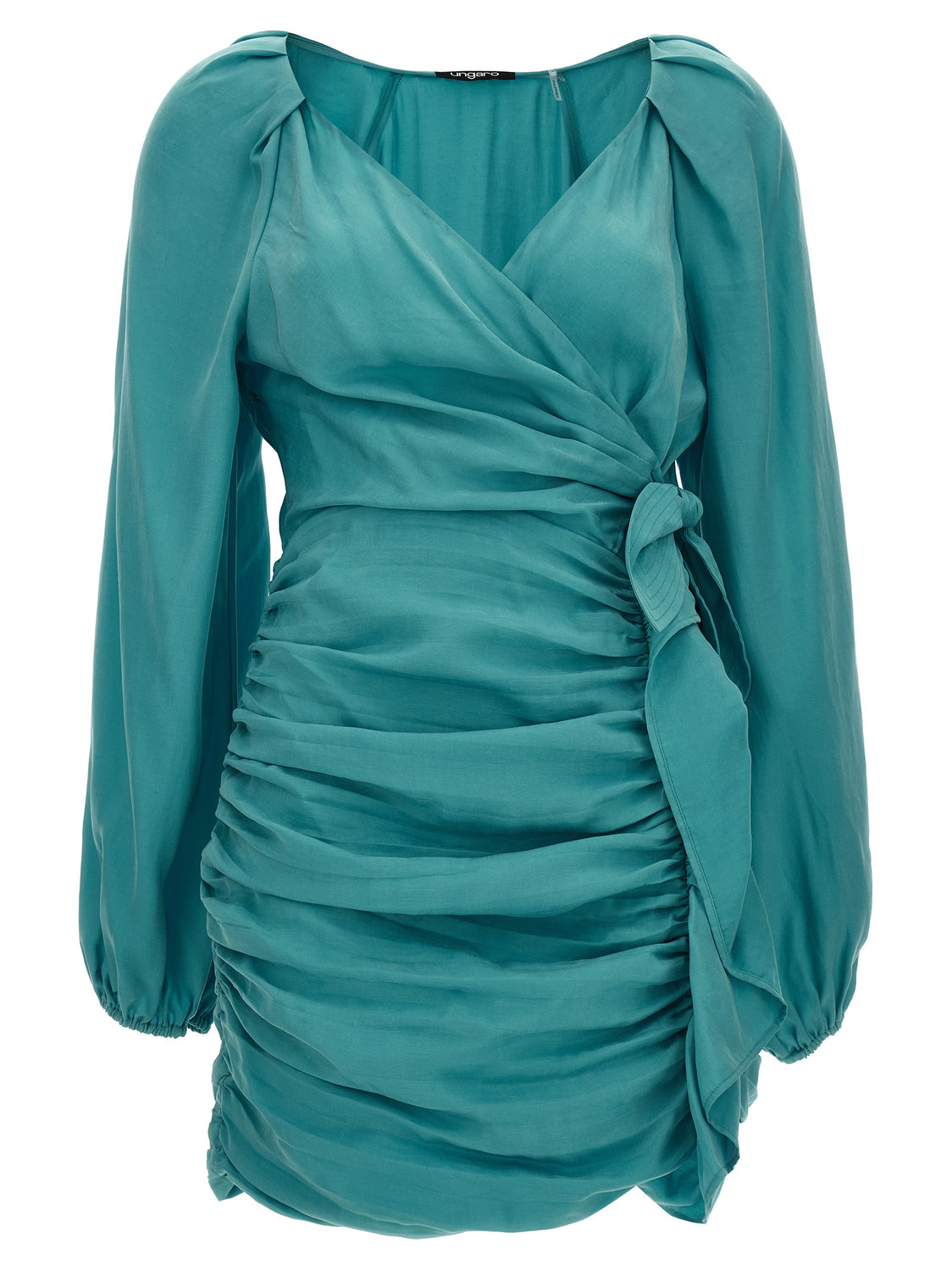 Blue Lyocell Mini Skirt