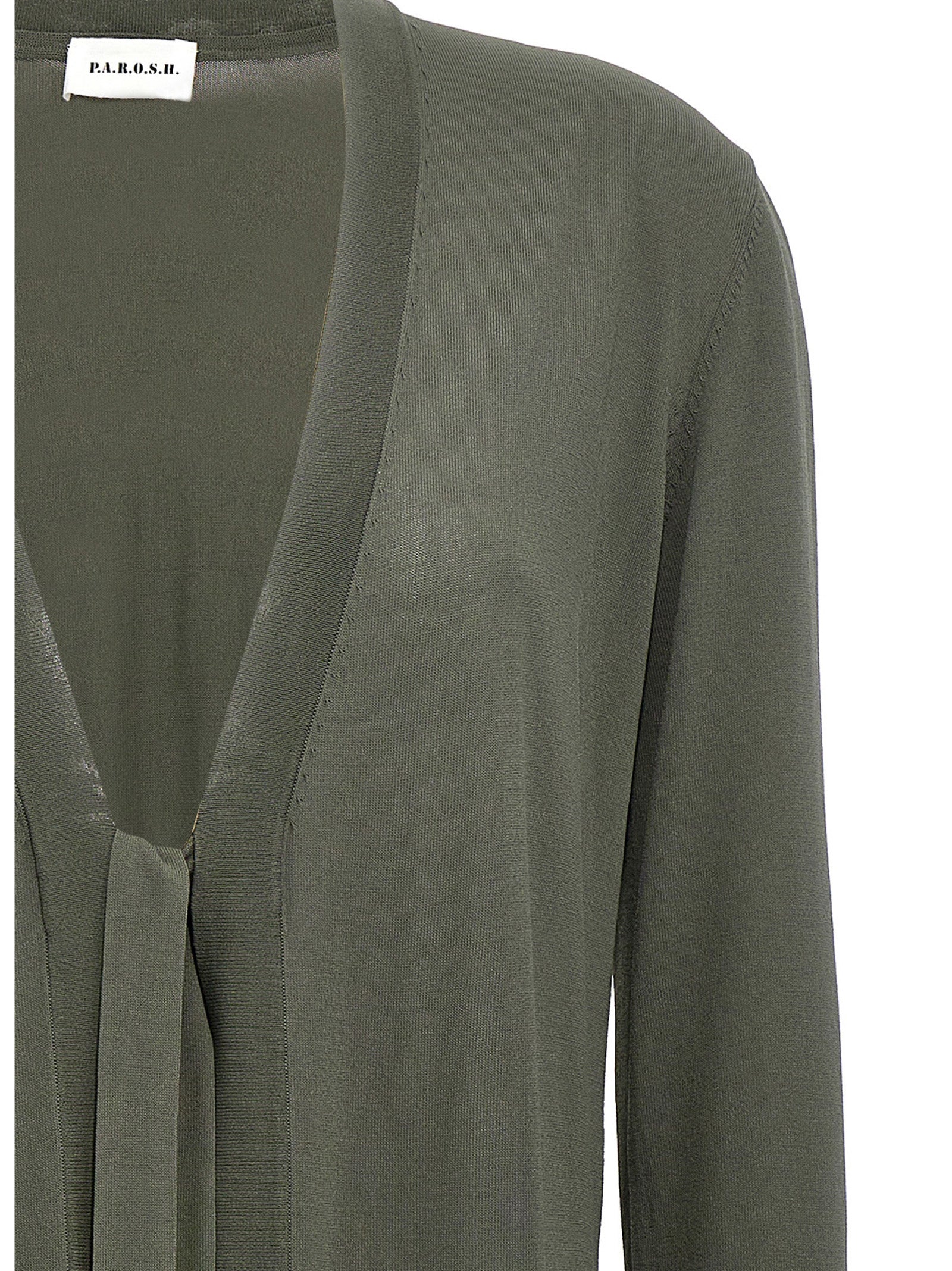 Bicolor Viscose Cardigan