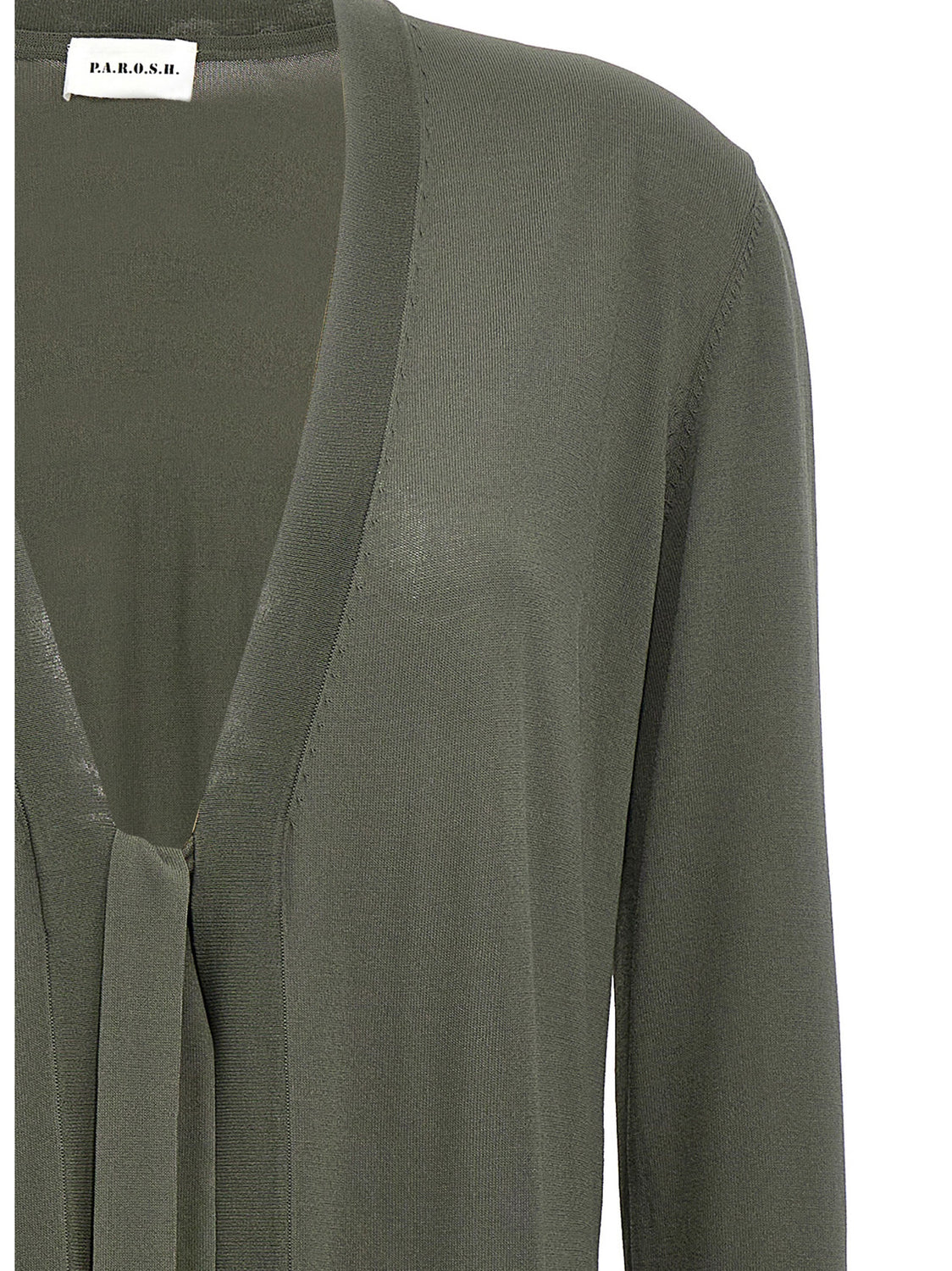 Bicolor Viscose Cardigan