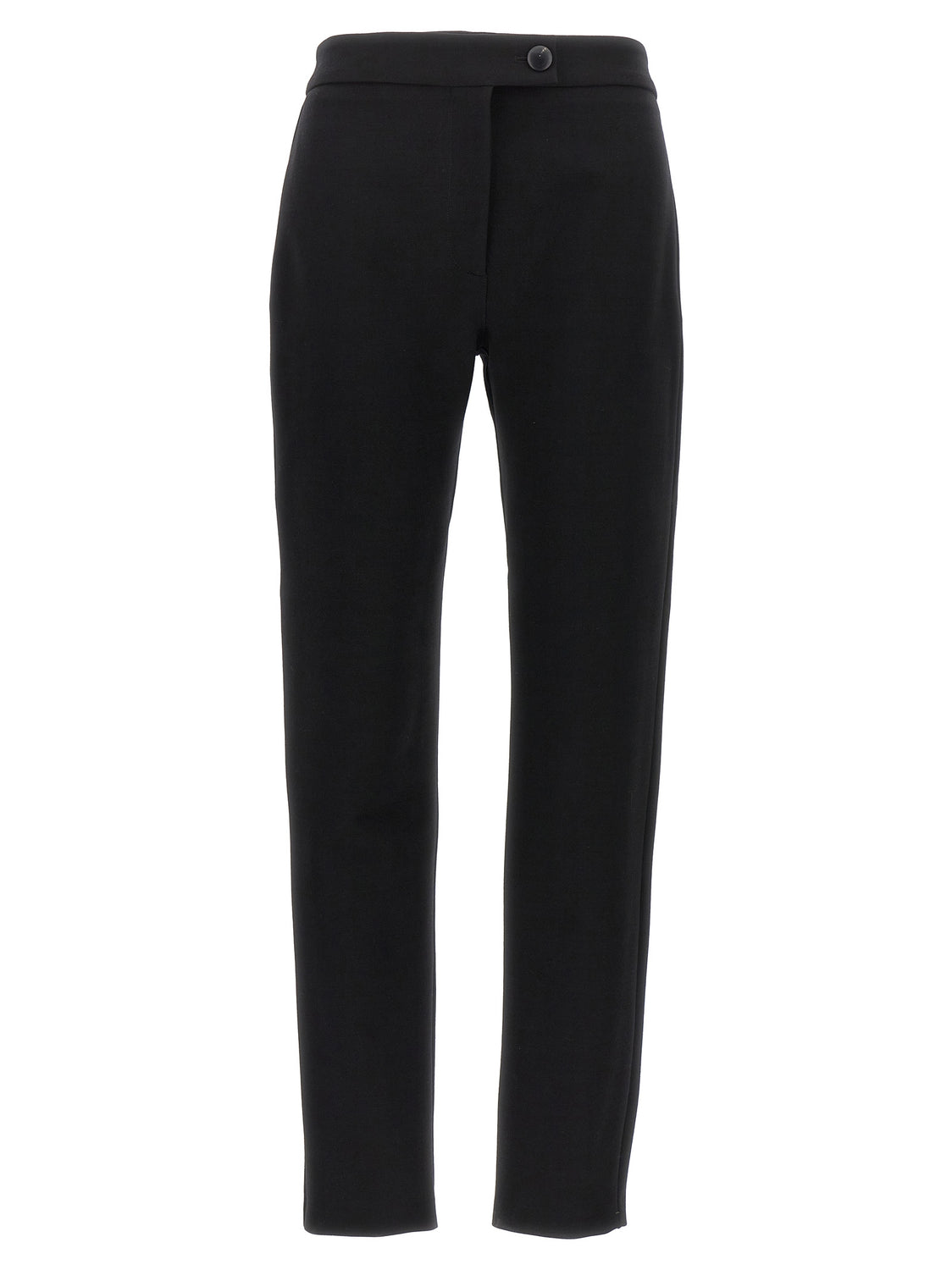 Black Elastane Skinny Pants