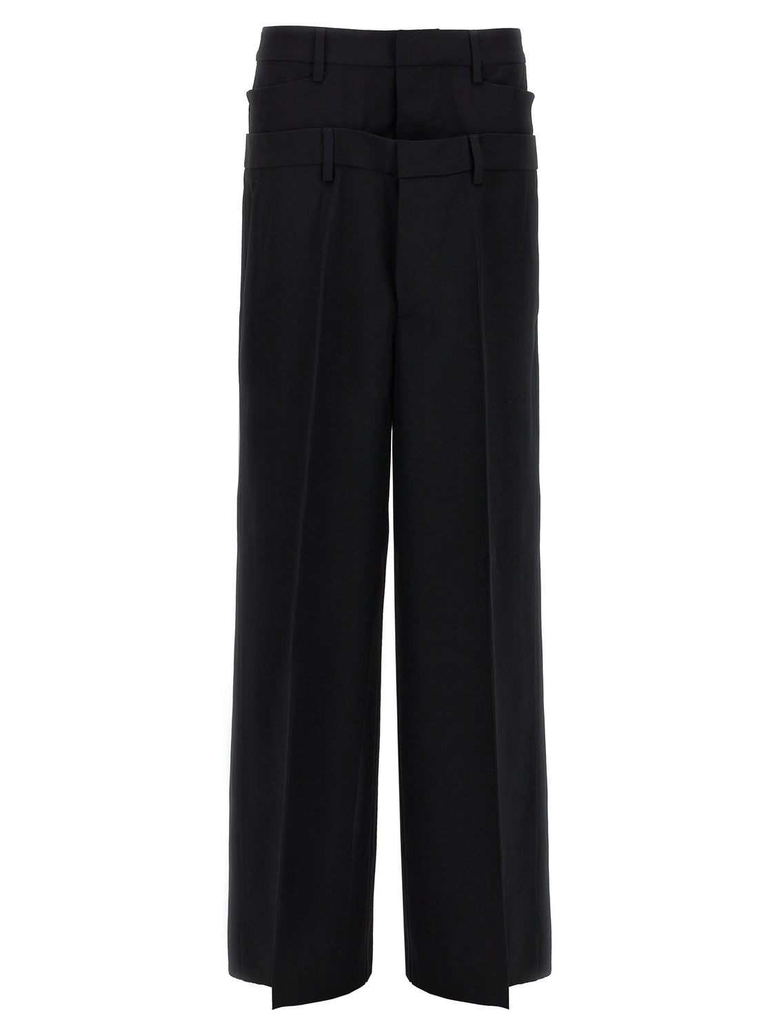 Black Virgin Wool Dress Pants