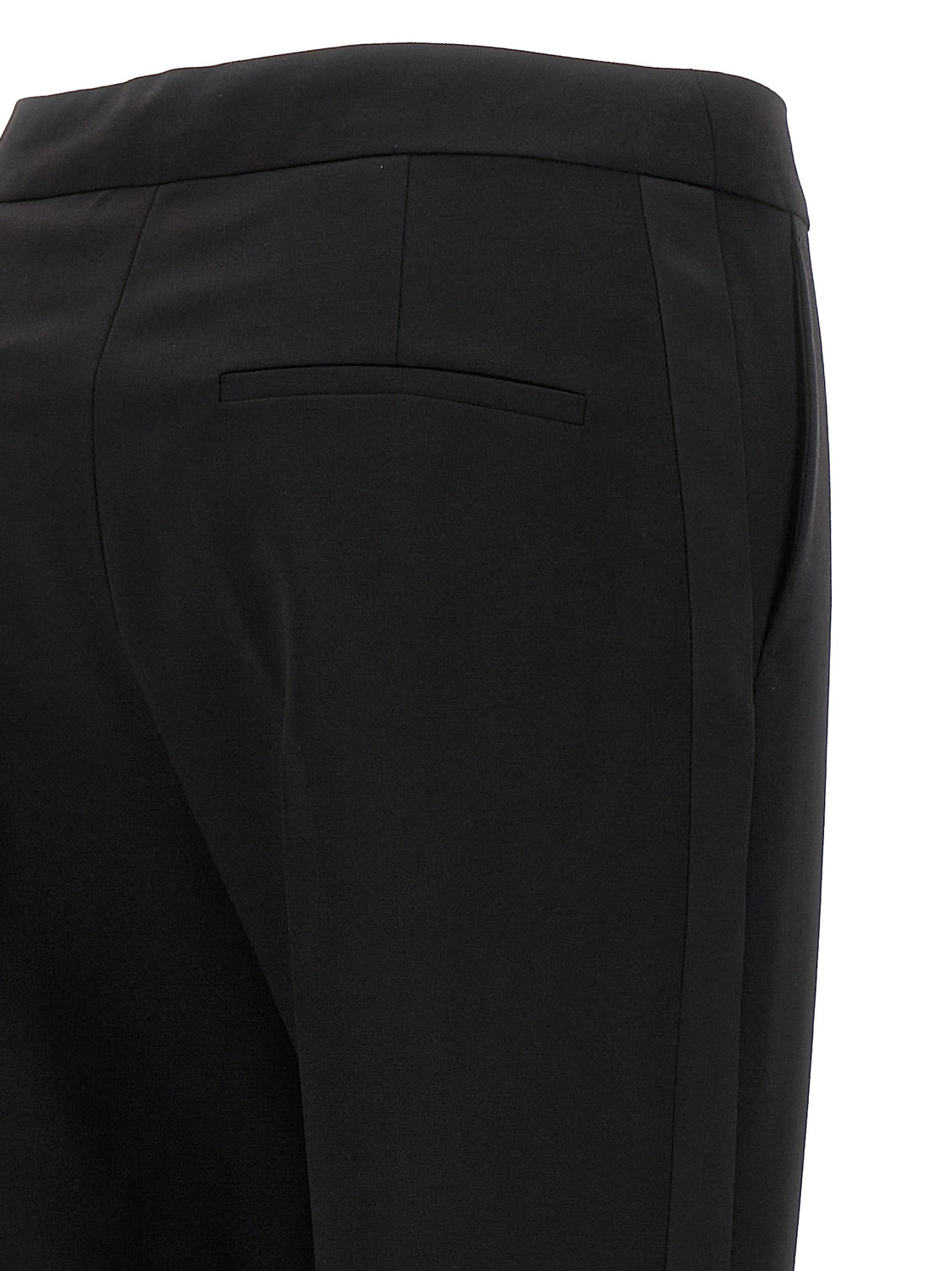 Black Virgin Wool Dress Pants
