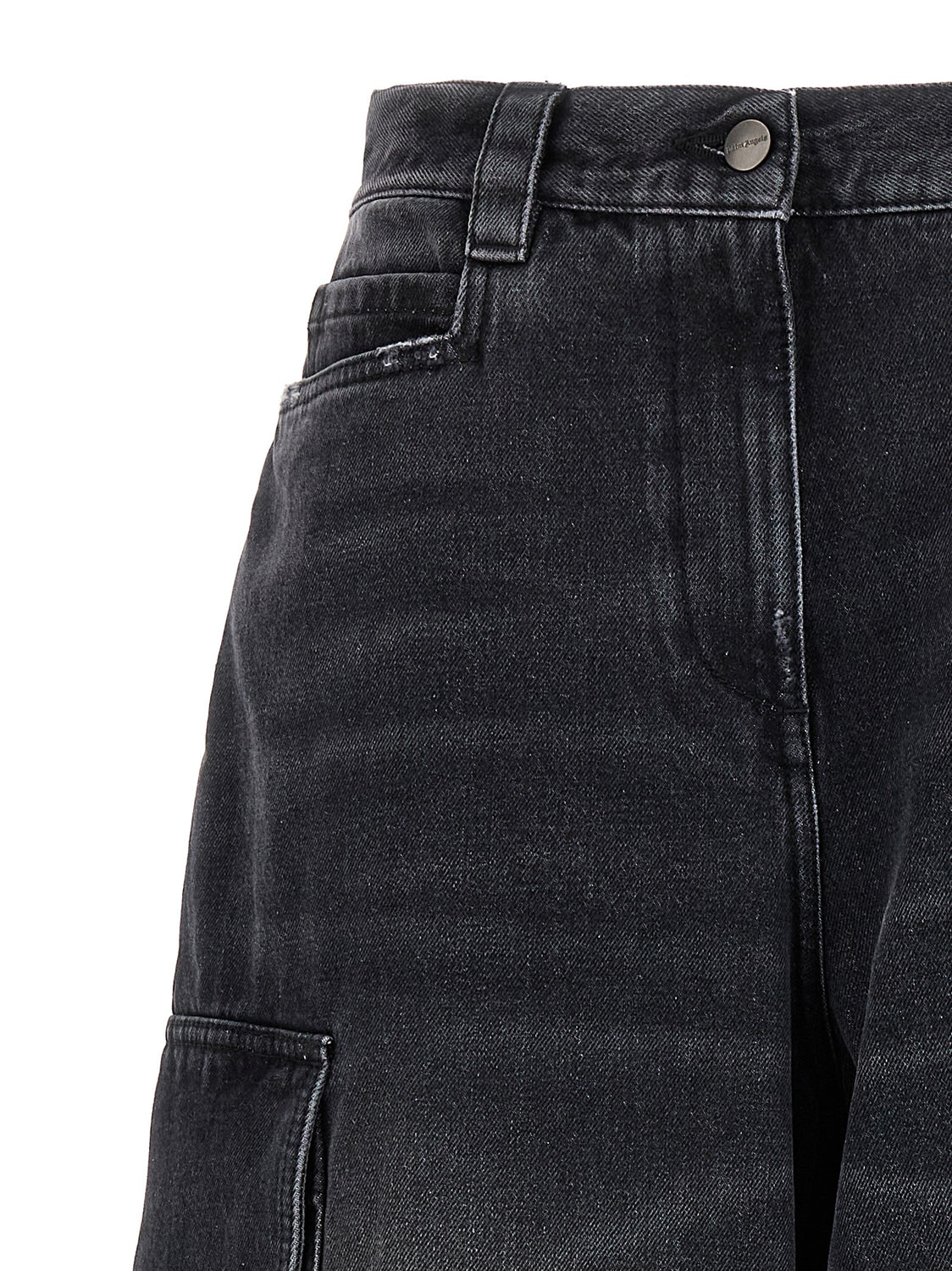 Gray Cotton Cargo Shorts