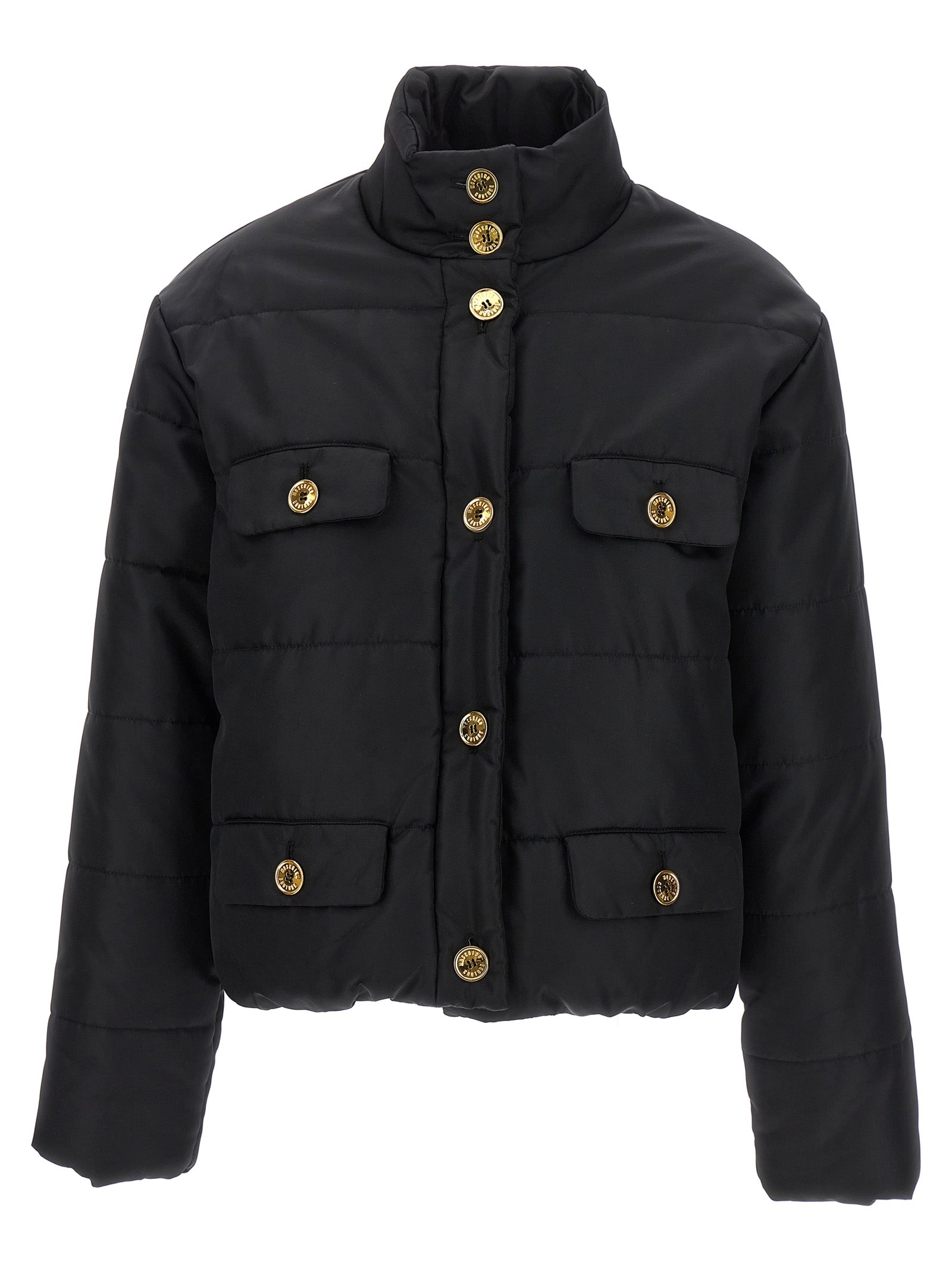 Black Polyamide Full-Length Jacket