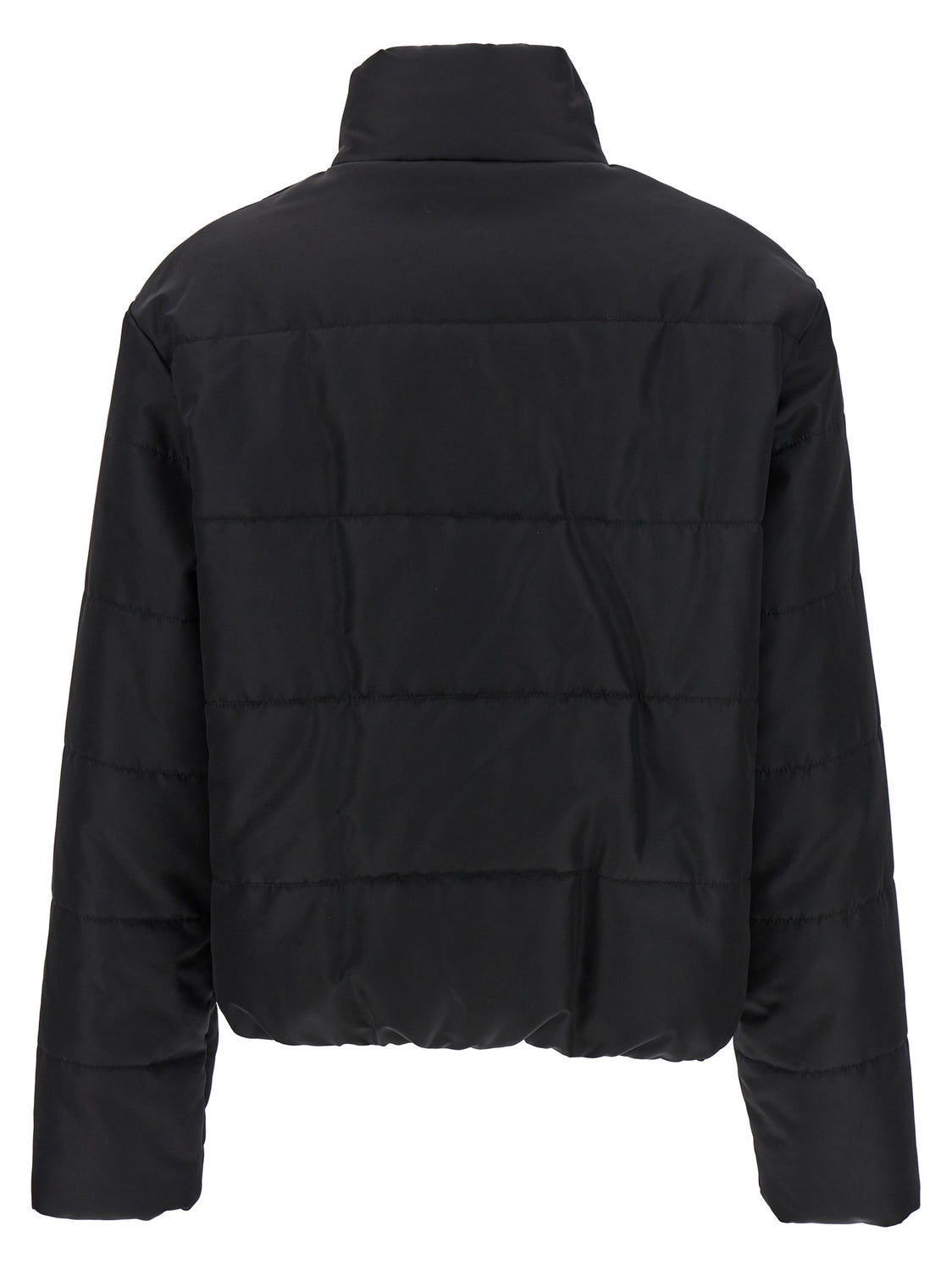 Black Polyamide Full-Length Jacket