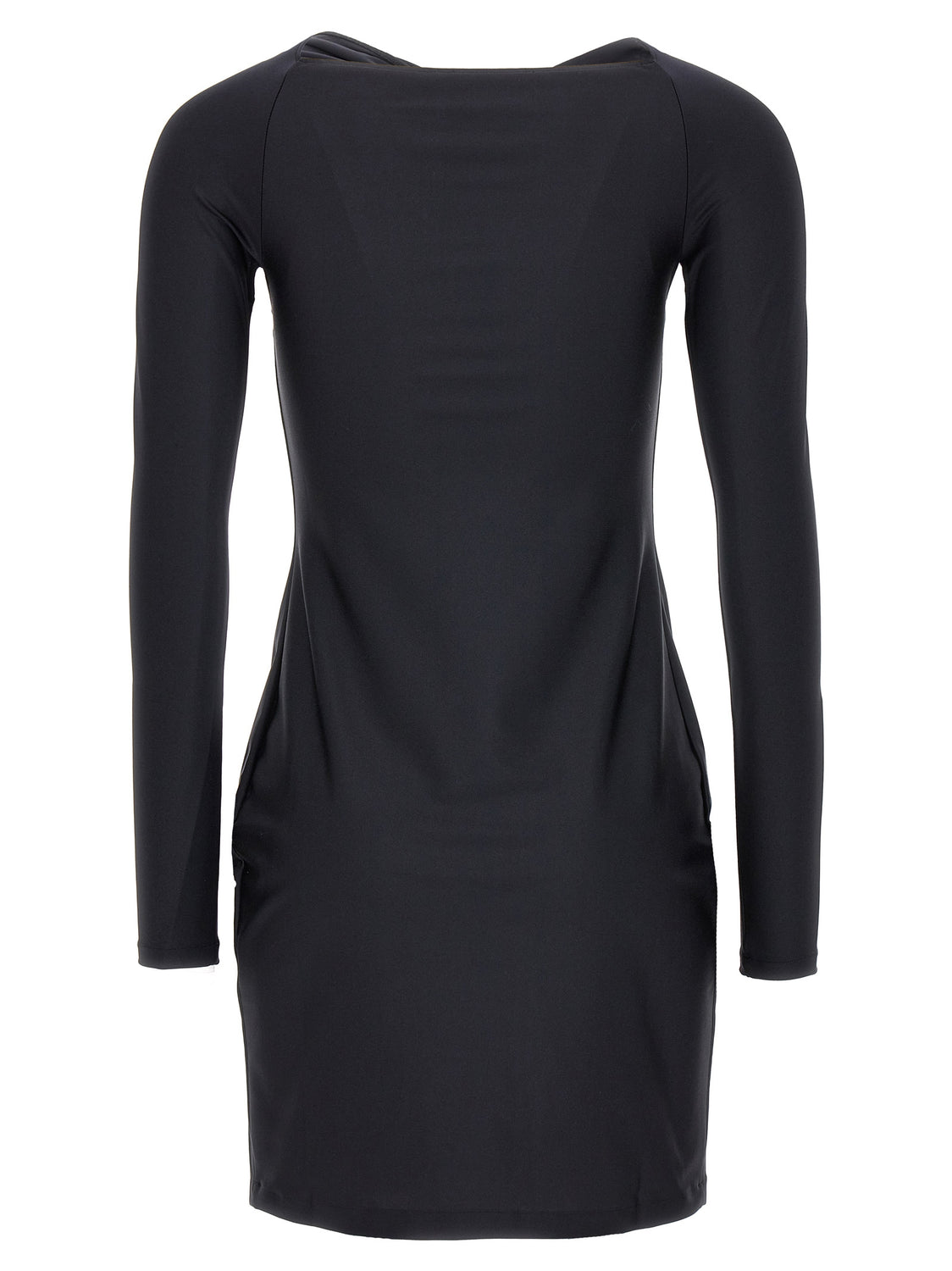 Black Polyamide Short Dress