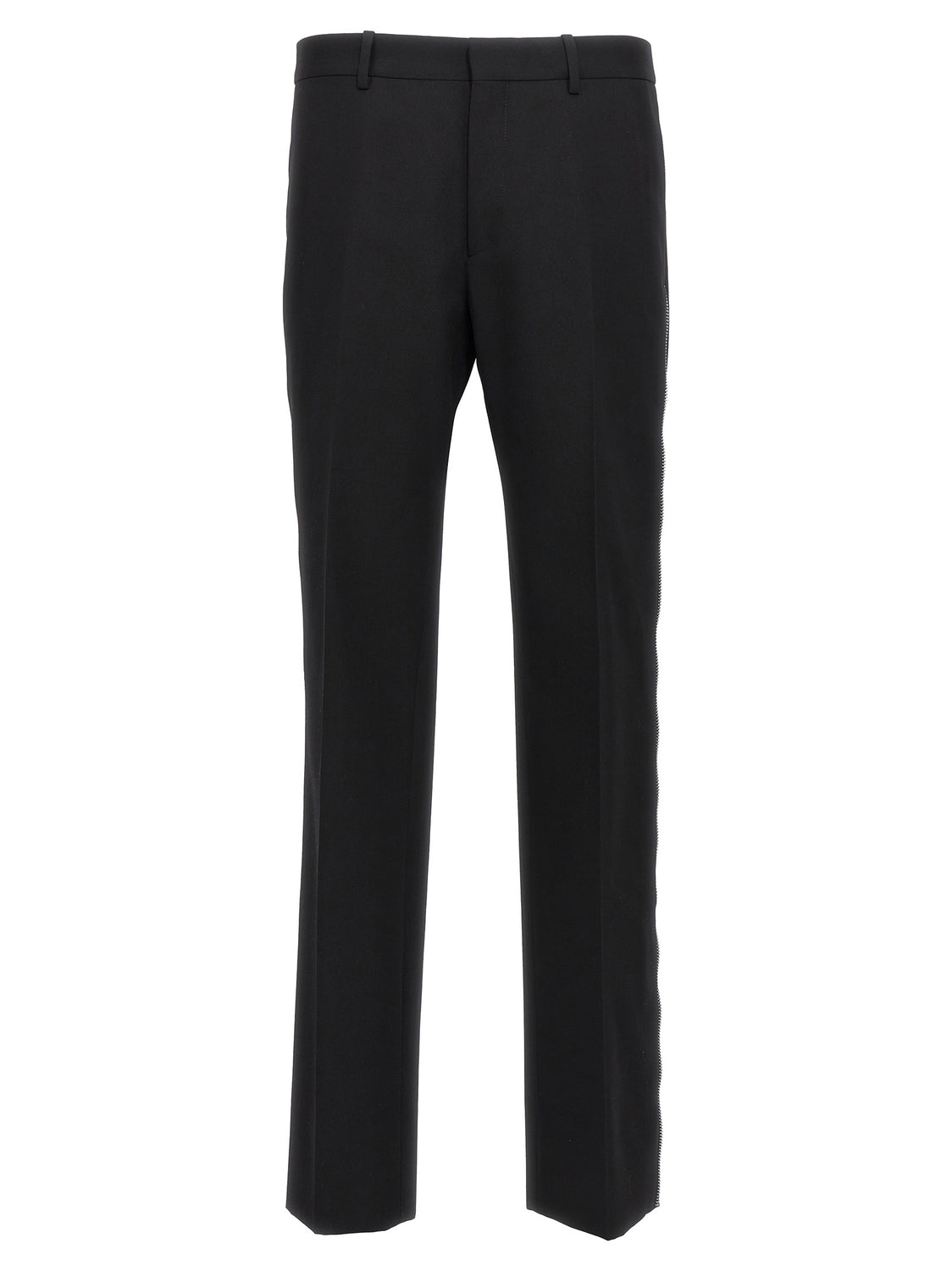 Black Virgin Wool Dress Pants