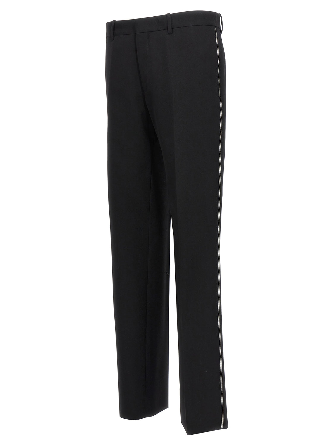 Black Virgin Wool Dress Pants
