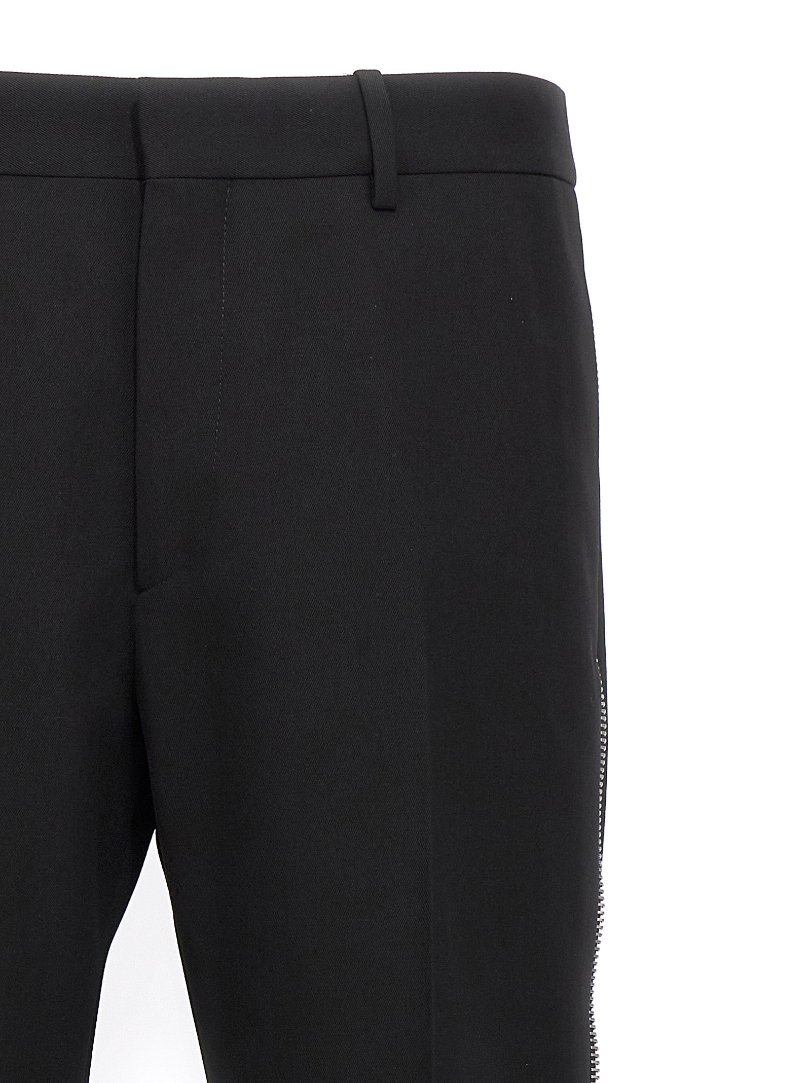 Black Virgin Wool Dress Pants