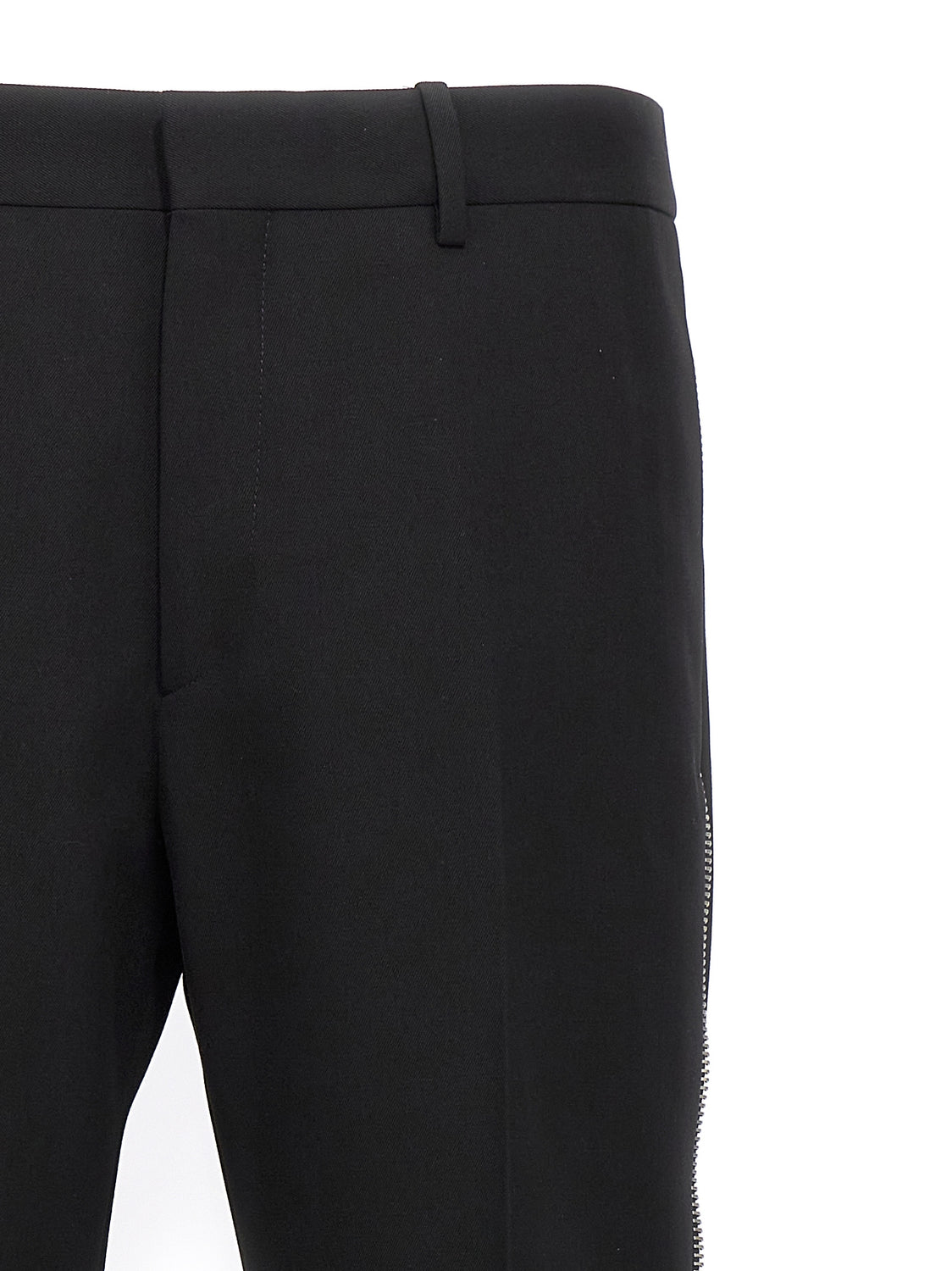 Black Virgin Wool Dress Pants