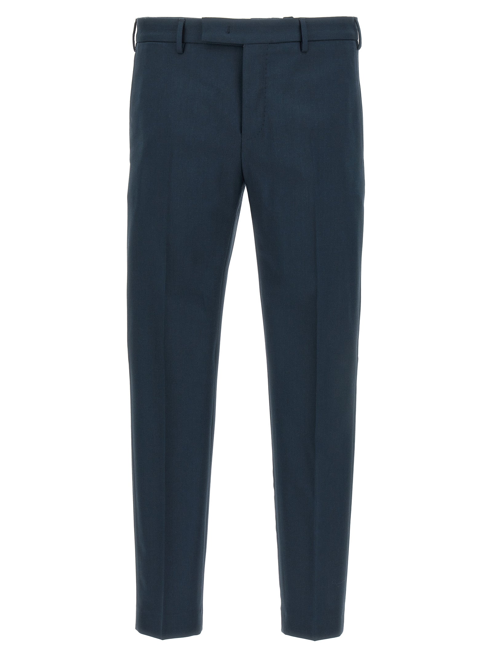 Blue Virgin Wool Dress Pants