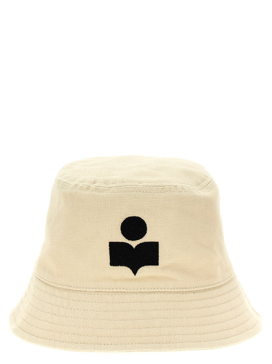 Beige Cotton Bucket Hat