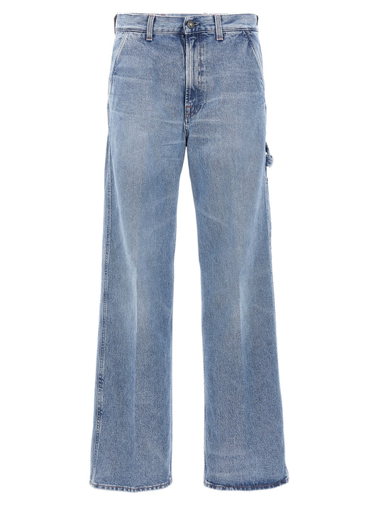 Blue Cotton Relaxed Fit Jeans