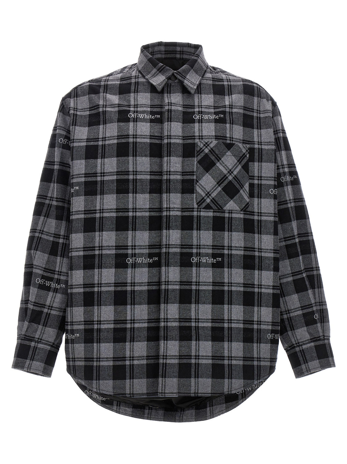 Gray Cotton Shell Jacket