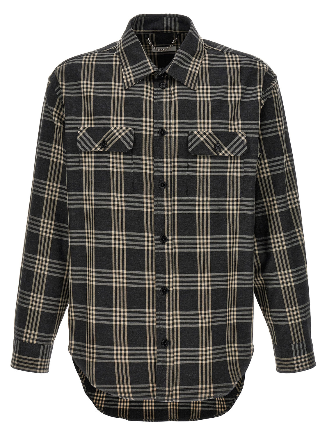 Gray Cotton Blouse