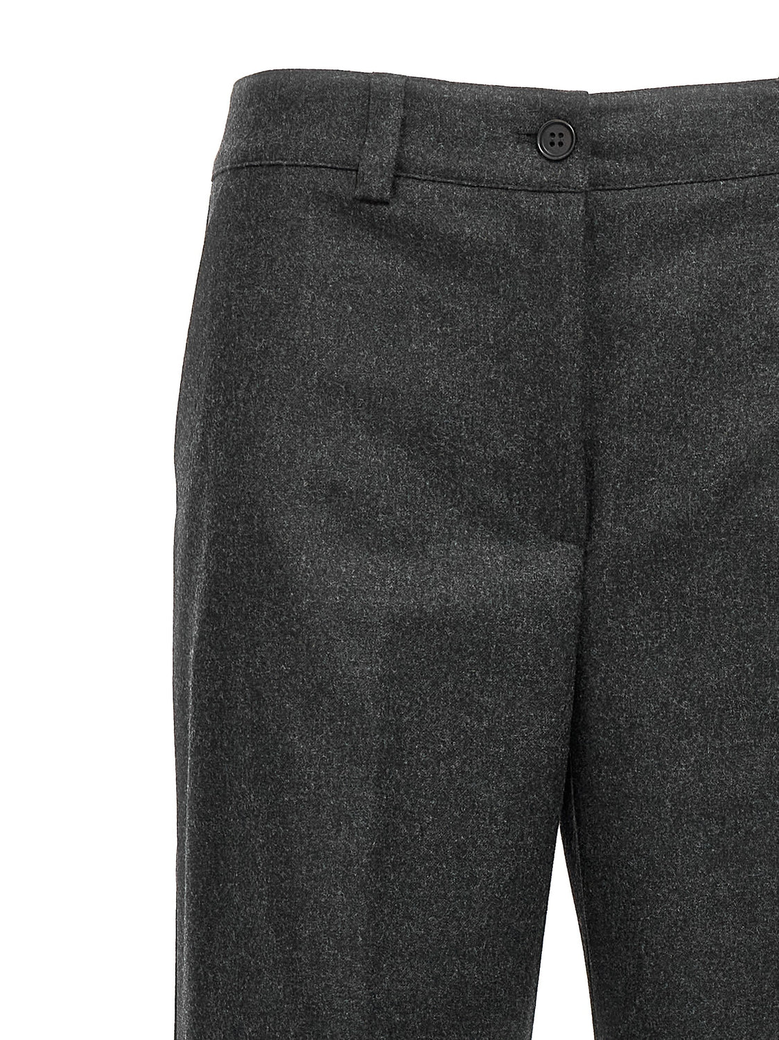 Gray Virgin Wool Cargo Pants