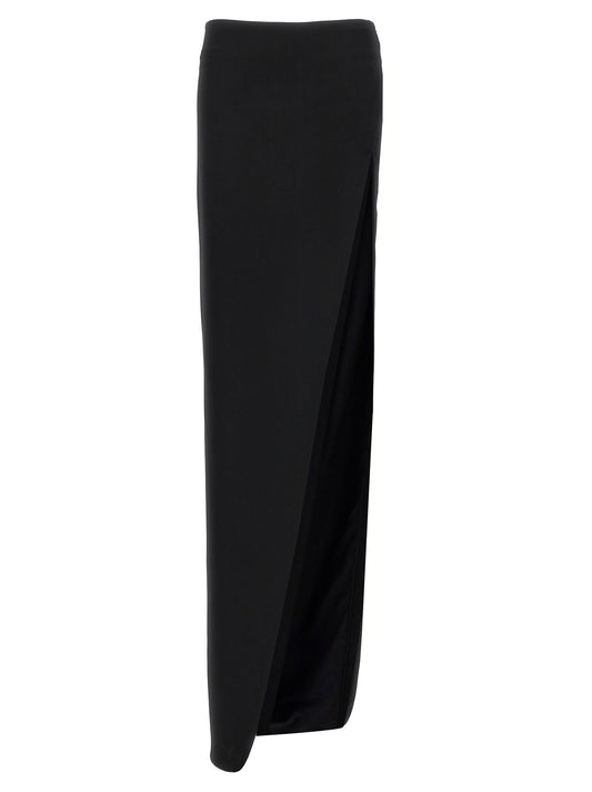 Black Lamb Leather Mini Skirt