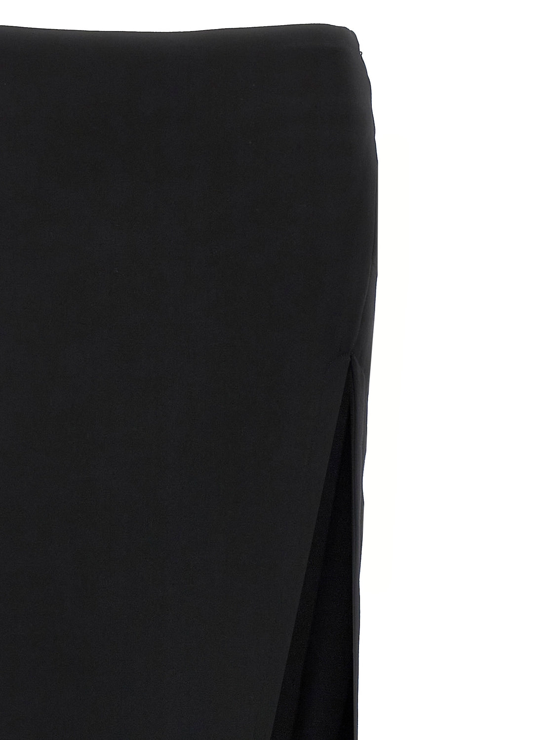 Black Lamb Leather Mini Skirt