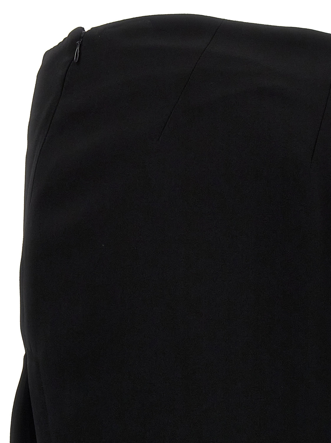 Black Lamb Leather Mini Skirt