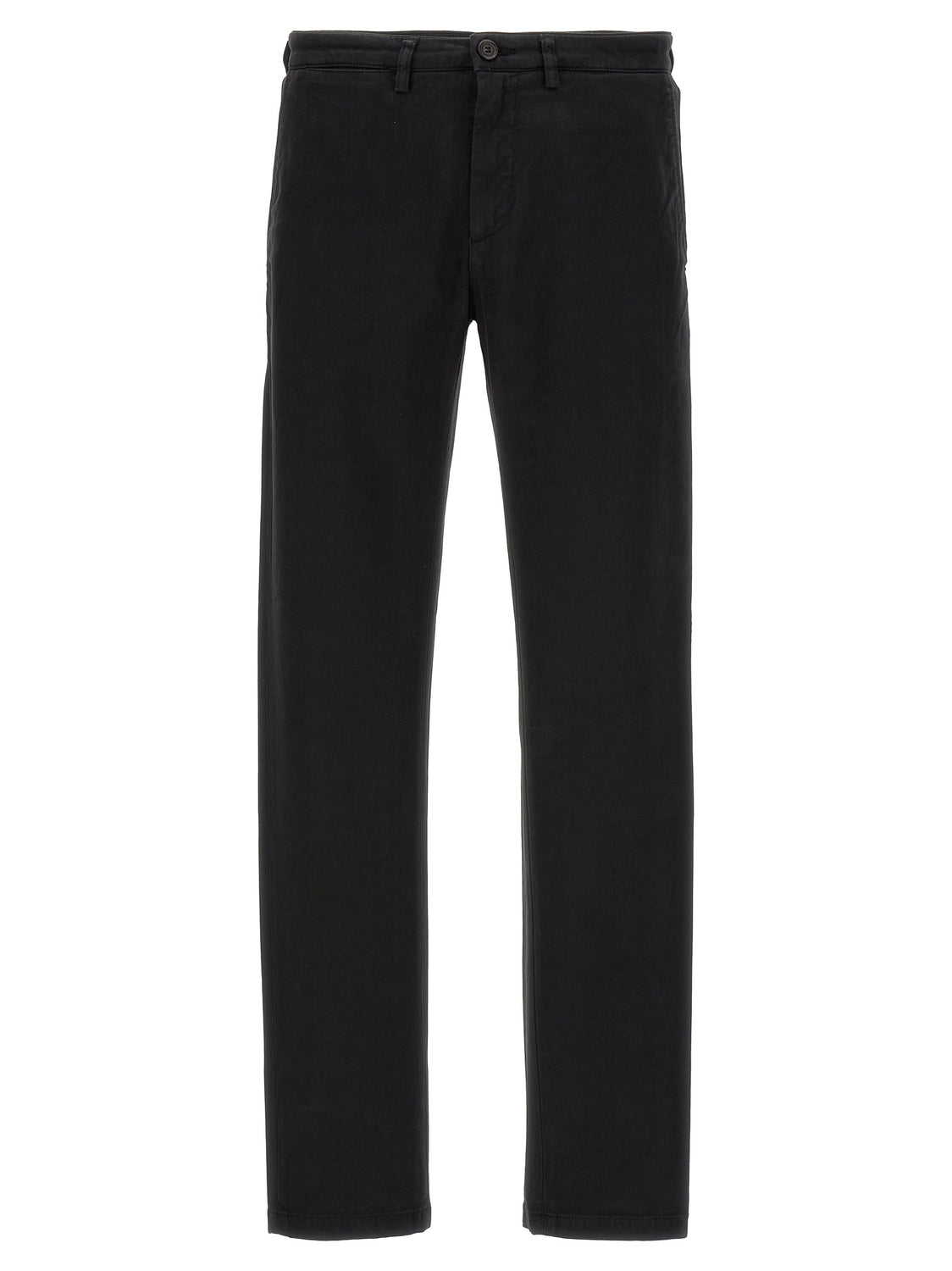 Black Cotton Casual Pants
