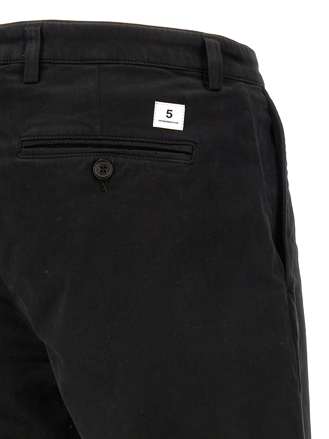 Black Cotton Casual Pants