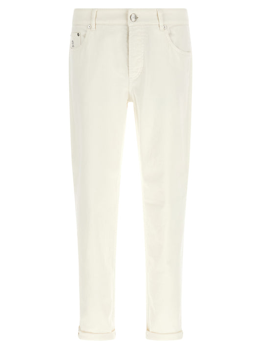 White Cotton Jeans Denim